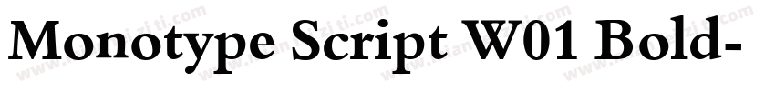 Monotype Script W01 Bold字体转换